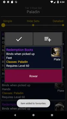 TBC Classic Loot android App screenshot 7